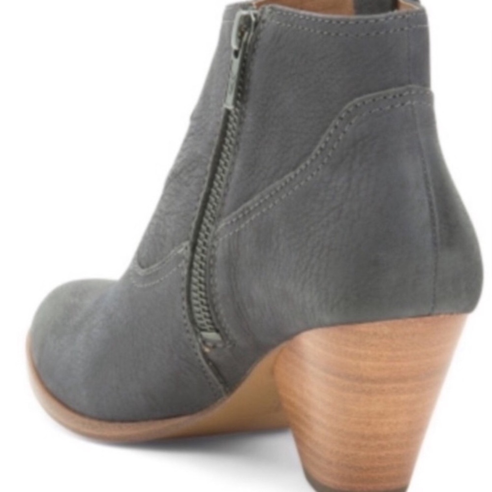 Frye booties pointed toe leather upper short boots ankle boots shoes women 10 - Picture 3 of 5